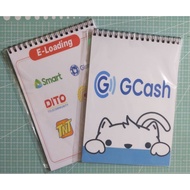E-load/ Gcash Transaction Record Spring Notebook