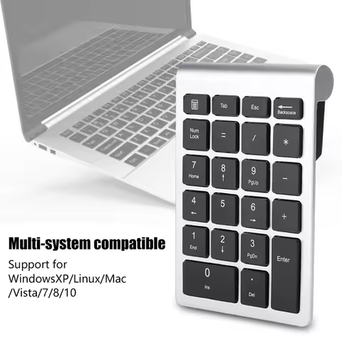 Numeric Keyboard RF304 22 Keys Numeric Keypad USB 2.4G Wireless Mini Keyboard with Receiver Numeric 
