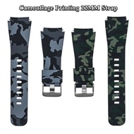 Silicone Strap Watch Strap 22mm Army Camo Camouflage Huawei Watch Gt 2 3 4 46mm 3 pro 2e