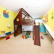 Loft Bed Solid wood, Loft Queen Bed, Loft king bed, Loft Single Bed, Tidor atas Queen,