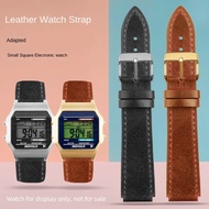 For Small Square AE-1200WH AE1300 AQ-S810W A158 169 W-215/W-S200H SGW-300H Leather Strap Vintage Bra