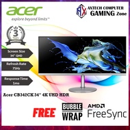 Acer CB342CK C 34" 2K UltraWide-QHD 75Hz IPS LED Monitor ( HDMI, DisplayPort, Speaker, 3 Yrs Warranty )