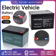 E-Bike Battery 12V 12Ah 20HR 12V12A/12V8A EBike UPS Battery Power Kingdom PS12-12 Rechargeable