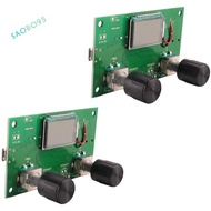 2 Pieces Digital FM Receiver Module, Radio Receiver Module Digital Stereo Board LCD Display  PLL 76.