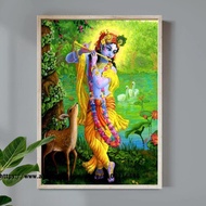 1Pcs Canvas Print Bal Krishna Canvas Print 24x36 Decorative Wall Art Poster for Living Room Bedroom