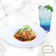 [E-Voucher] Audrey -- Audrey E-Coupon Spaghetti Seafood in Thai Spicy Herbal Sause -- Audrey E-Coupon สปาเก็ตตี้ผัดขี้เมาทะเล+เครื่องดื่ม Italian Soda ราคาปกติ 453 บาท