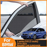 For BMW 2 series F45 5seats 2014-2022 Car Sunshade Front Windshield Frame Curtain Rear Side Window S