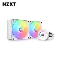 NZXT 恩傑 Kraken Elite 280 RGB 白 (280mm/超廣角2.36″LCD水冷頭/支援GIF/14cm風扇*2/七年換新保固/漏液損壞賠償)