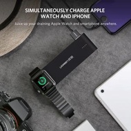 綠聯 - UGREEN - 2200mAh apple watch iphone 蘋果手錶無線/磁感應式充電寶 移動電源 隨行充電 (iWatch/手機都能充)黑色