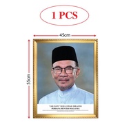 Bingkai Potret Perdana Menteri Malaysia, Prime Minister Portrait Y.A.B  Dato' Seri Anwar Ibrahim