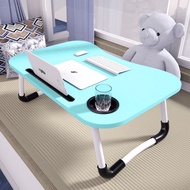 Folding Table Computer Table Bed Desk (BLUE)