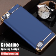 For OPPO A33 A33f A33w A33fw Matte Finish Splicing Design Sturdy Hard Cell Phone Case with 6D Electr