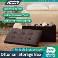 ICON Storage Box Organizer Ottoman Storage Box Sofa Storage Chair Size 76CMX38CMX38CM