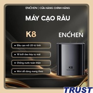 Máy cạo râu Enchen K8 đầu cạo 2D ẩn chống nước toàn thân 18 lưỡi dao tự mài pin dùng đến 60 ngày