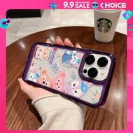 cute การ์ตูน โปร่งใส เคสไอโฟน 14Pro max 12 น่ารัก เคส for iPhone 14 13Pro 12 11 Pro max case ป้องกัน