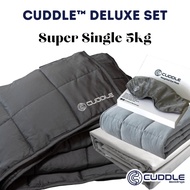 Cuddle™ Deluxe Set - Cool 2.0 Bamboo Fiber Weighted Blanket & Duvet Cover Set & Weighted Lap Pad & W