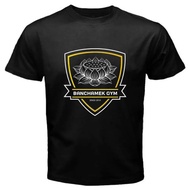 COD-New BANCHAMEK GYM Buakaw Por Pramuk Muay Thai Logo Men's Black T-Shirt Size S-3XL