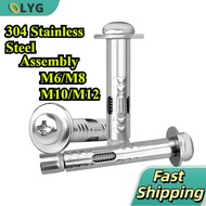 304 Stainless Steel Cross Round Head Expansion Bolt M6/M8/M10/M12 (XD-EN)