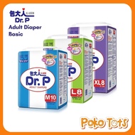 Dr. P Basic Type Adult Diapers Adult Diaper Type Adhesive Size M/L/XL DRP WHS
