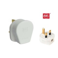 13A Heavy Duty 3pin Plug Top MK646 / White Plug Top