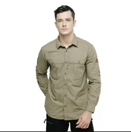 EIGER KEMEJA PANJANG PRIA AMBITION TROPIC BLACK BORNEO F1 - OLIVE