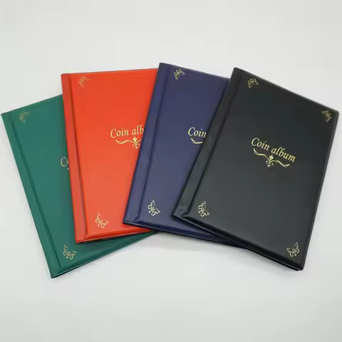 150 Pocket Coin Album Collector Book Souvenir Coin Collector's Storage Book for Collector's Display 