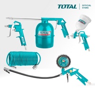TOTAL Tools 5 Pcs Air Tools Set (Blow Gun + Spray Gun + Washing Gun + Tyre Inflating Gun + Recoil Ho