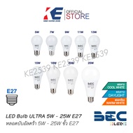 หลอดไฟ หลอดLED BULB รุ่น ULTRA 5W 7W 9W 11W 13W 15W 18W 25W ขั้วเกลียว E27 แสงเดย์ไลท์ วอร์มไวท์ แสง