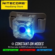 NITECORE ไฟฉายคาดศีรษะ NU06 MI IR MINI สัญญาณไฟ4แหล่ง USB-C LED แบบชาร์จไฟได้ไฟฉายเตือนยุทธวิธีทางทห