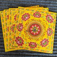 Nine-Grade Lotus Gold Joss Paper, Handfolded Ancestor Money - 40 Sheets/Book