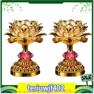 【●TI●】2Pcs LED Lotus Buddhist Lights  Buddha Lotus Lamps Plug in or Battery-Operated Buddhist Lamp U
