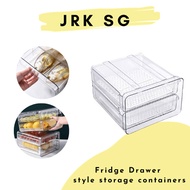 Kitchen Fridge Refrigerator Drawer style storage containers • Organizer • stackable kitchen racks