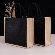 seng Jute Tote Bags Burlap Bag Women Shopping Grocery Bag Bridesmaid  Bag Blank Burlap Tote for Embr