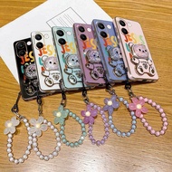 3pcs(Cute Letters phone Case+Lanyard+Bear Stand)For Redmi Turbo 5/Turbo 5 Max/14R/14C 4G/15C/15 5G/1