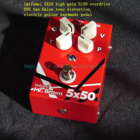 Imifumei 5X50 high gain 5150 overdrive EVH Van Halen tone distortion, electric guitar handmade pedal