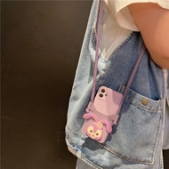 TDH63 EQ29 Cute Rabbit Case for iphone 6 6s 6g 6+ 6s+ 7 8 7+ 8+ Xs 11 12 13 14 14+ 15 15+ Plus Pro M