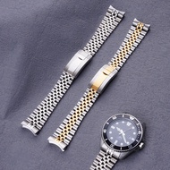 For Casio MDV-106  MDV-106B Watch 22mm Silver 316L Steel Solid Curved End Screw Links With Oyster Cl
