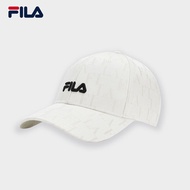 FILA 斐乐官方女帽棒球帽2023冬新款帽子时尚遮阳帽运动帽鸭舌帽 云菇白-WT XS