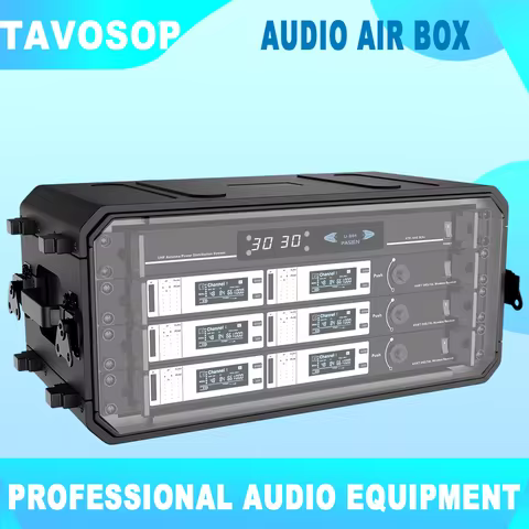 Professional 4U Shallow Rack Case portable Audio equipment air case Mic Case Watertight Dust-Proof S