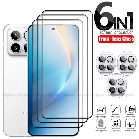 6-in-1 For Huawei Honor Win Glass Honor Win RT Tempered Glass Protective Full Cover Glue 9H Screen P