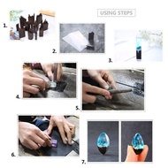 DIY Material Epoxy Resin Crafts Sheet Transparent Plastic Jewelry Making Tools Accessories Pendant celet Necklace Print Smooth High Transmittance