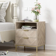 2Modern Bedroom Nightstand Space with Storage Square Bedside Table Nightstand for Bedroom Drawer
