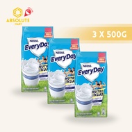 [TRIPLE PACK] EVERYDAY Full Cream Milk Powder Refill Pack 500G X 3 (PACKETS)