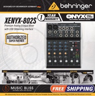 Behringer XENYX 802S Premium Analog 8-Input Mixer with USB Audio Streaming Interface (XENYX802S / XE