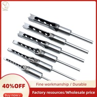 Woodworking Square Drill Bit Set Twist Drill Bit Mortise Chisel Drill Bit Tool Set Spiral Extension 