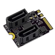 M.2 (a+E Key) to 2-Port SATA3.0 Expansion Card Key a+E Wifi M.2 to SATA Adapter