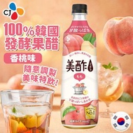 [日本包裝] CJ 100%韓國發酵果醋 (水蜜桃味) 800ml *包裝隨機發貨*#可調配特飲 #健康 #養生 #美顏