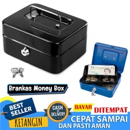 Brankas Money Box Uang Cash Kotak Brangkas 20 x 16 x 9 cm Deposit Box Kasir Security Safety Wadah Te