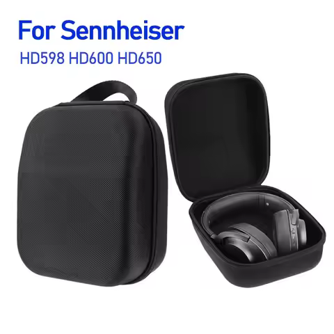 Carrying Bag for Sennheiser HD598 HD600 HD650 EVA Hard Case Hard Shell Storage Case Travel Box for S