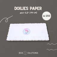 [contents 250] doilies paper white straight 8x16" white doilies paper/ lace paper/
